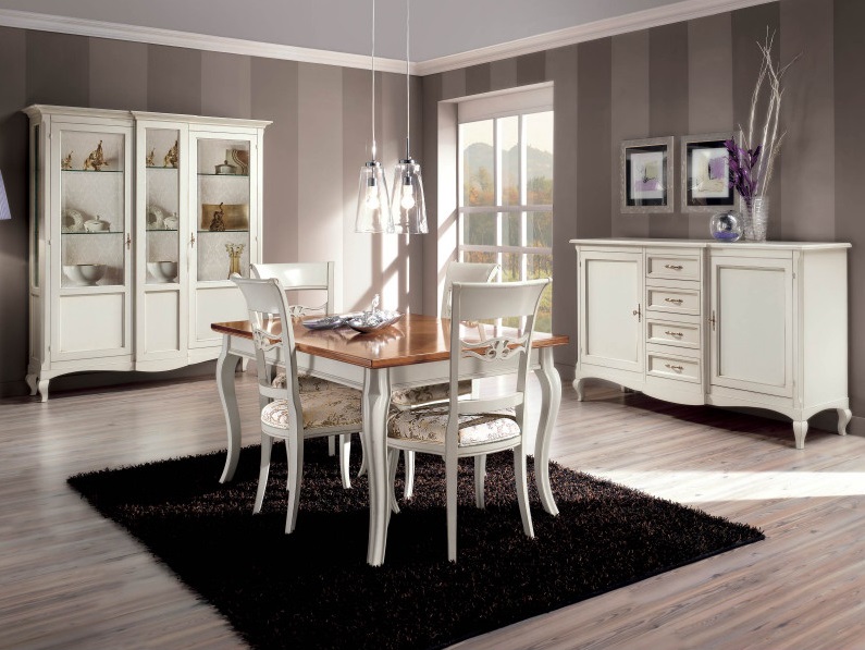 Soggiorno con mobili classici contemporanei Emmestile, atmosfera elegante e minimalista